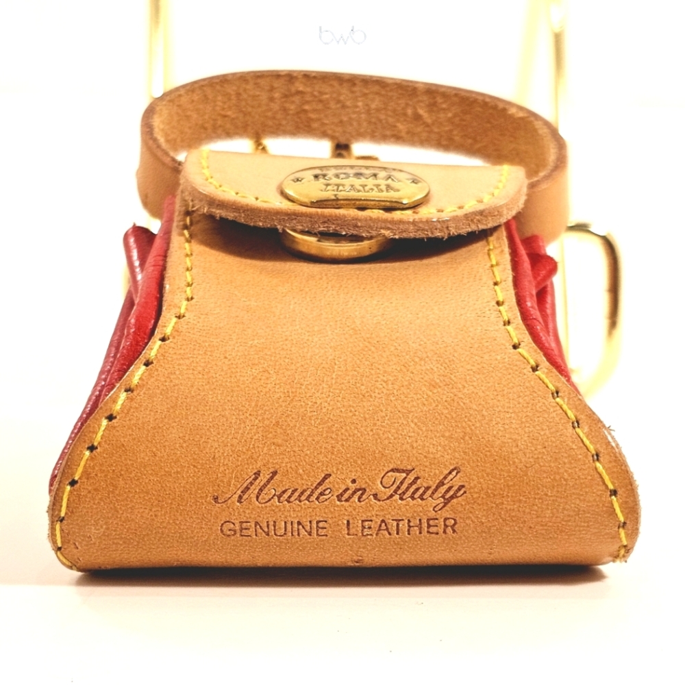 RARE Bella Roma Italia Leather Coin Purse /Airpod Case